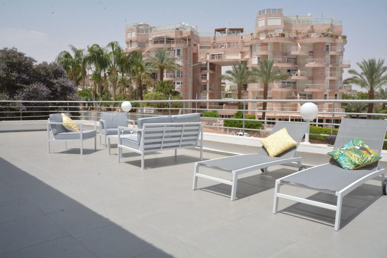 Villa With Heated Pool And Jacuzzi Sea View 300M Front Of The Beach Eilat Extérieur photo