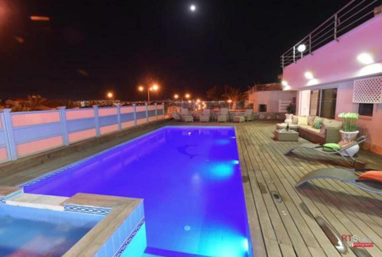 Villa With Heated Pool And Jacuzzi Sea View 300M Front Of The Beach Eilat Extérieur photo