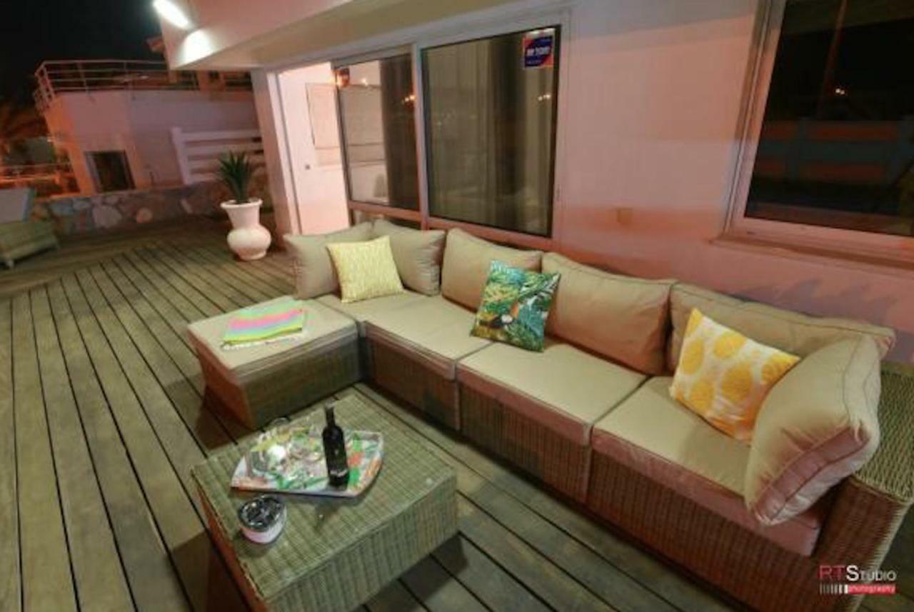 Villa With Heated Pool And Jacuzzi Sea View 300M Front Of The Beach Eilat Extérieur photo